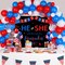 4th Of July Baby Gender Reveal Party Supplies Little Firecracker Birthday Party Backdrop Red Blue Patriotic Balloon Garland Kit July 4th Baby Shower Decorations American Independence Day Decoration